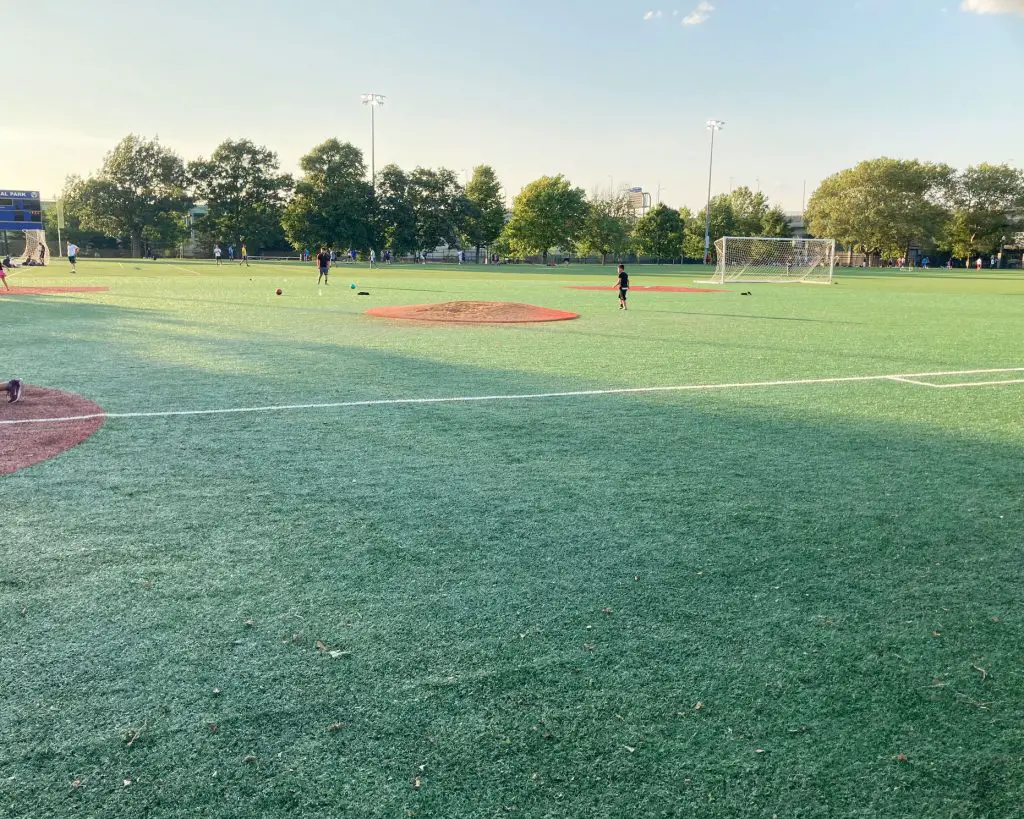 east boston memorial park turf baseball field