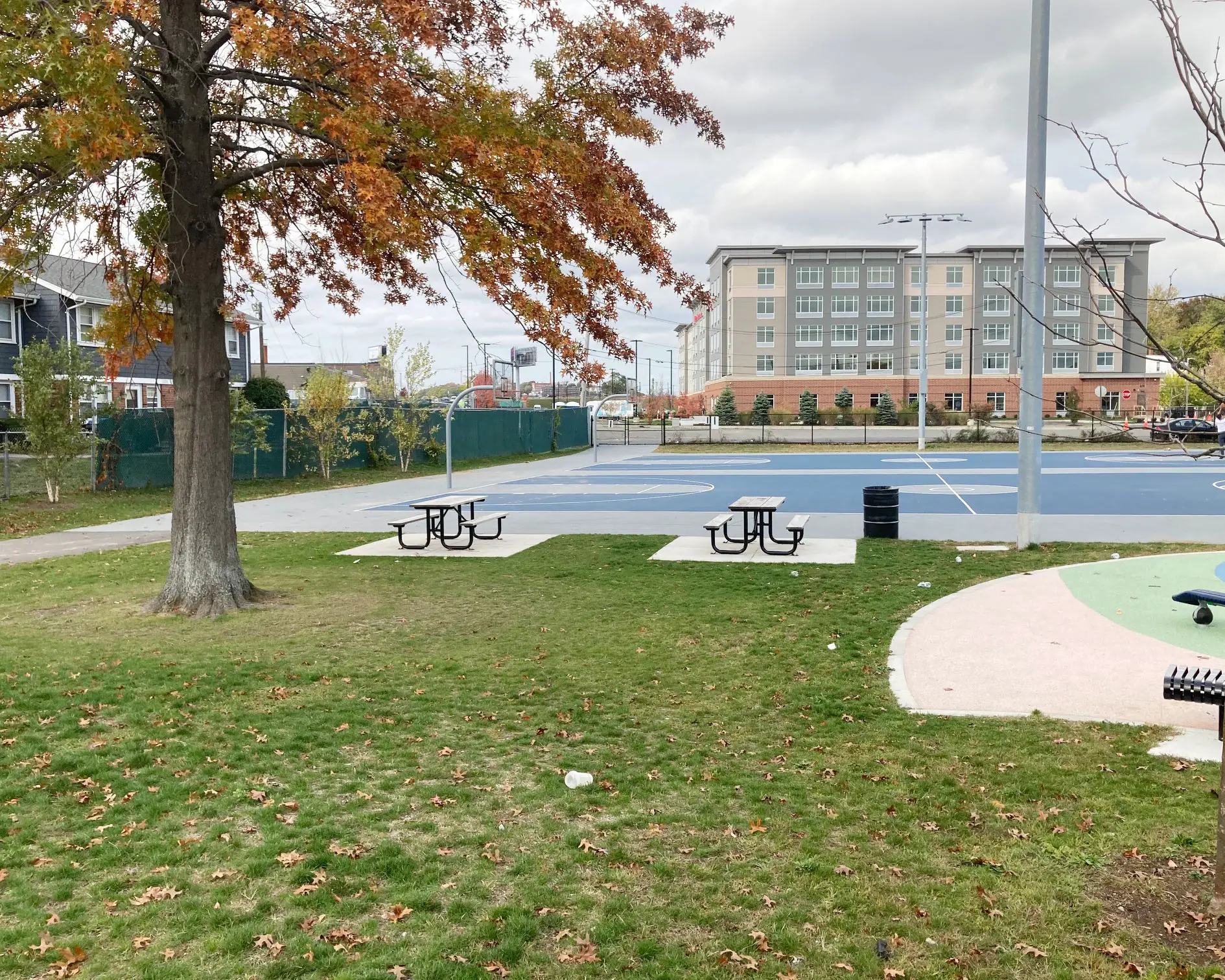 Noyes Playground picnic tables
