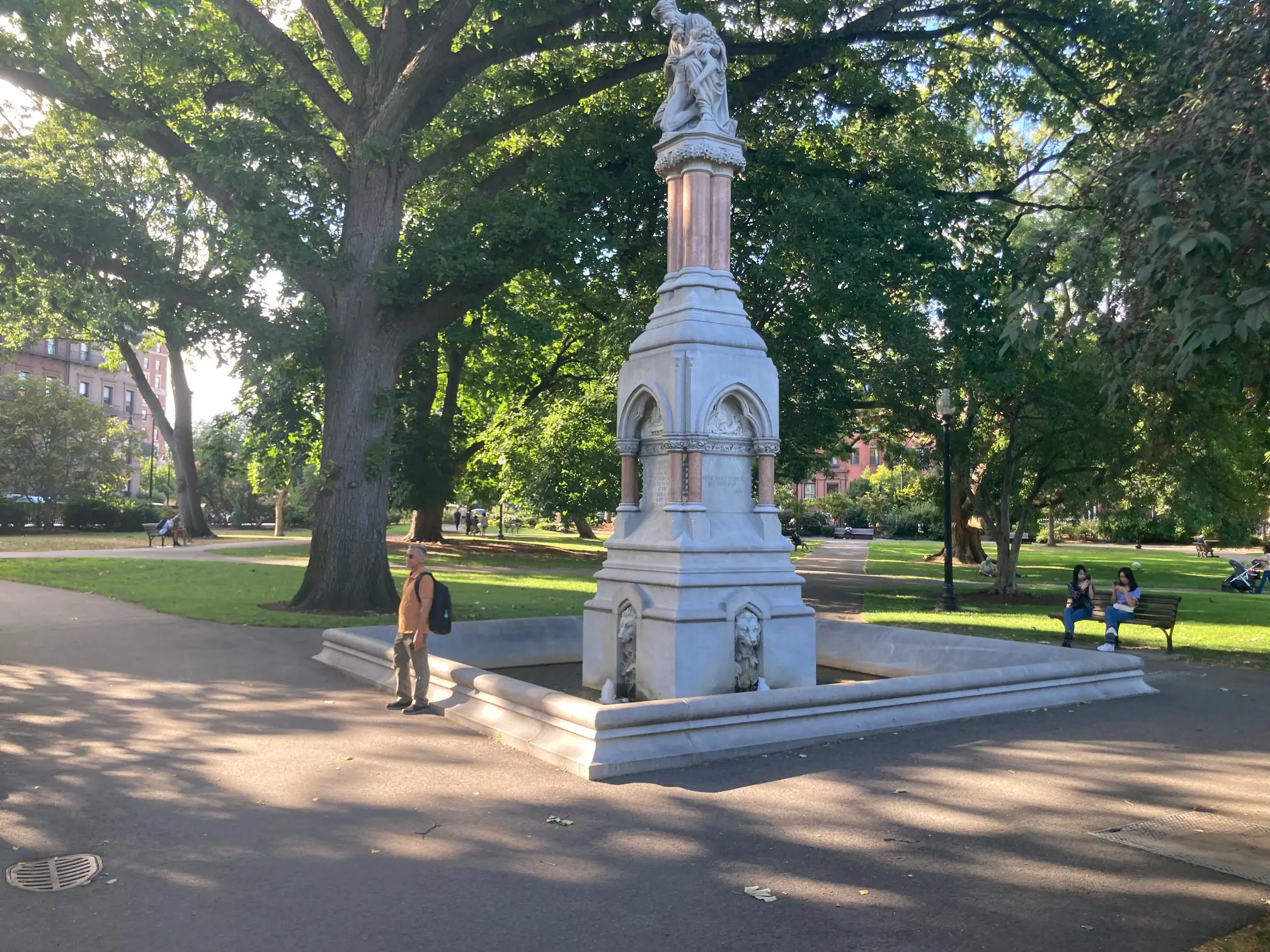 boston public garden ether monument