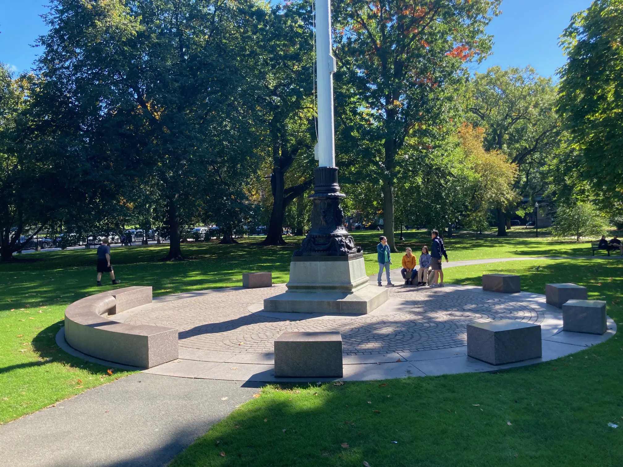 boston public garden flagpole base