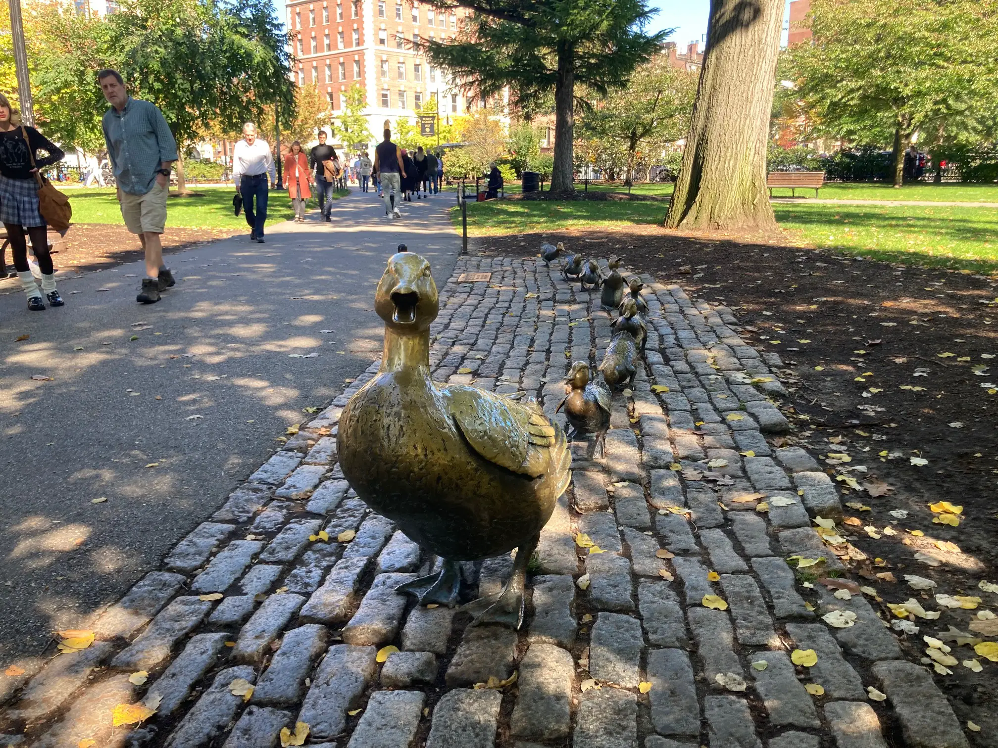 boston public garden make way for ducklings