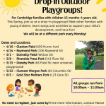 Drop-In Outdoor Playgroups! (Cambridge)